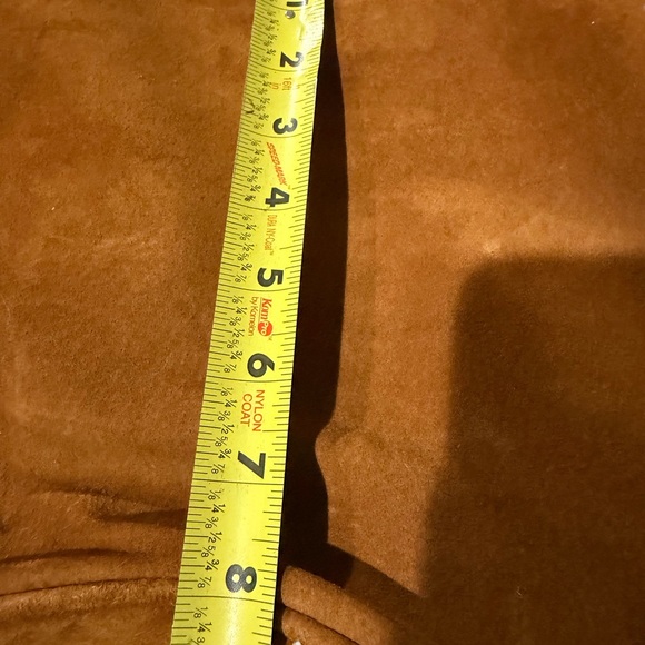 Mongolian Sheep Suede Leather Purse with Leather Handle with Swarovski Crystals. - Picture 7 of 8